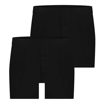 2-Pack Louis Heren Wijde Boxershort Zwart