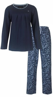 Medaillon tricot dames pyjama Blue